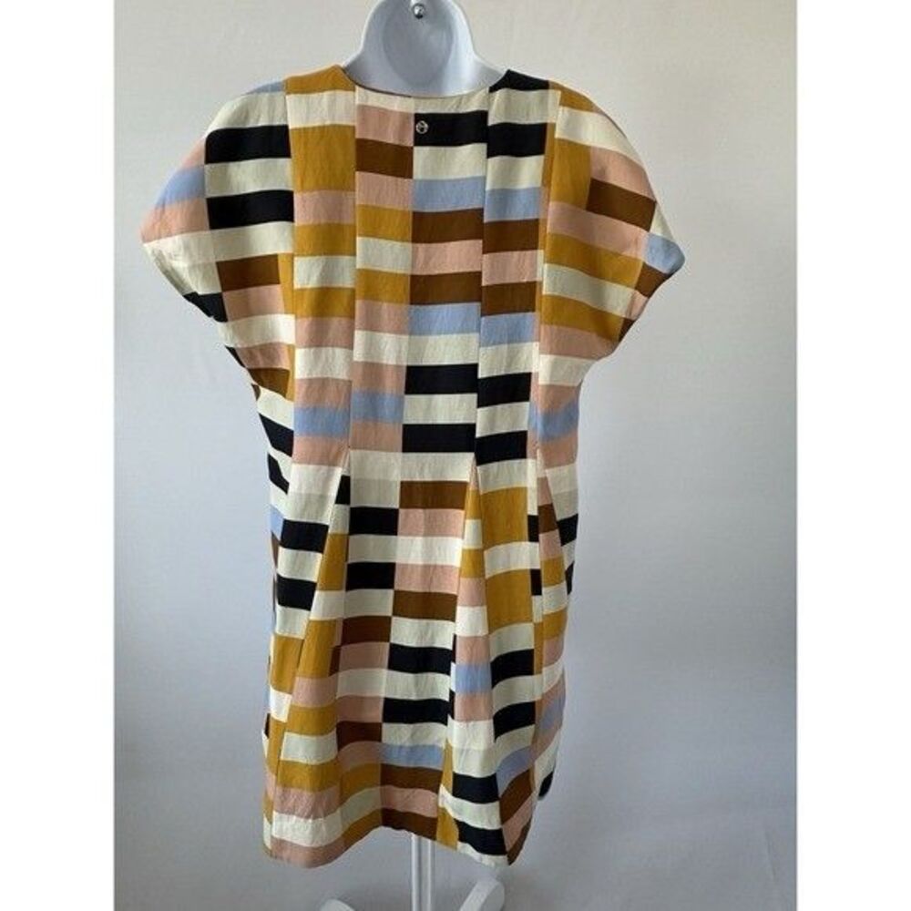 Marie Oliver Andi Desert High-end Summer Dress M colorblock Luxury Boutique